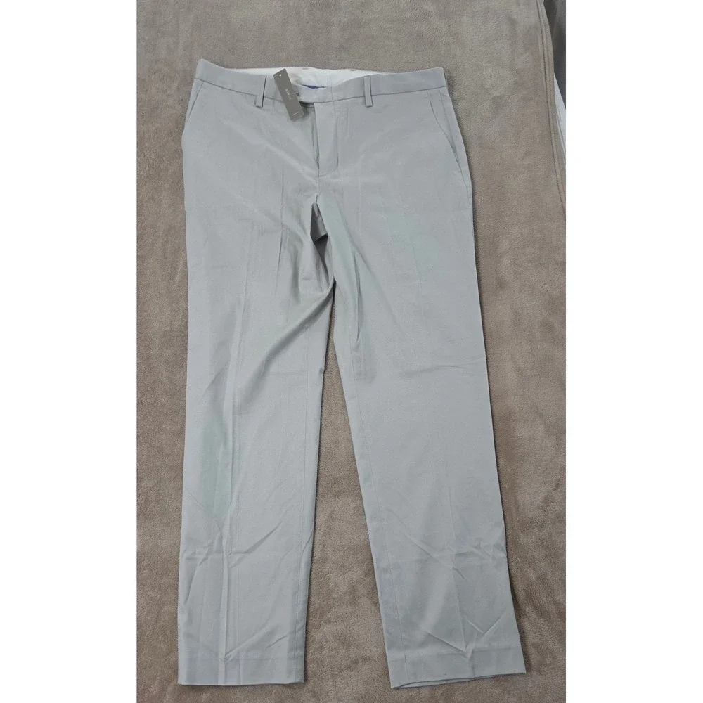 J. Crew Bowery Slim dress Pants Men 34x30 Khaki chino Preppy AN573 NEW MSRP $80
